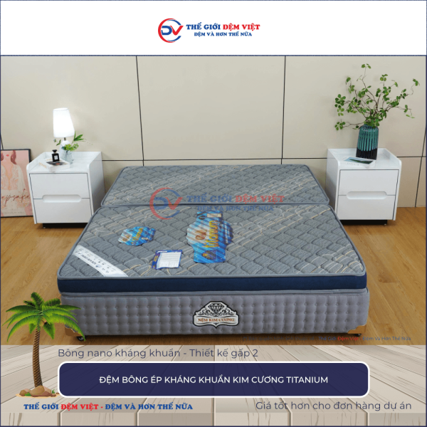Đệm bông ép Kim Cương Titanium